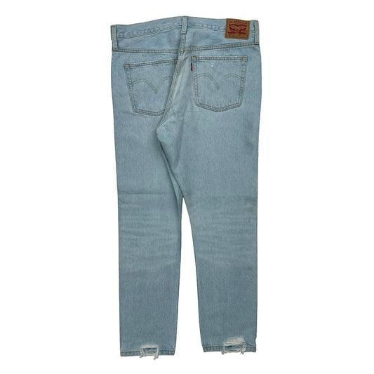 501 Levis Jeans - 34W 28L Light Wash Denim
