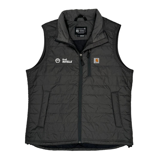 Vintage Shell Rotella Logo Carhartt Gilet - Large Grey Polyester