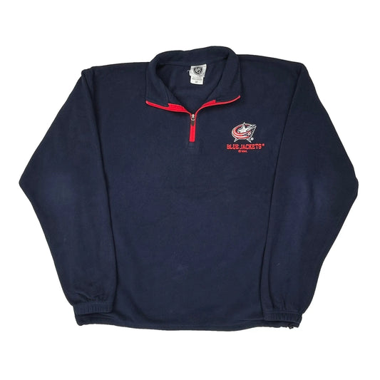 Columbus Blue Jackets N.H.L. Nhl Fleece - Large Navy Polyester