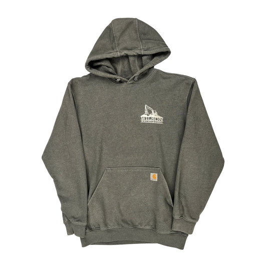 Wilson Excavating Carhartt Graphic Hoodie - Medium Grey Cotton