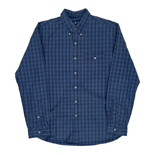 Ralph Lauren Checked Shirt - Large Blue Cotton