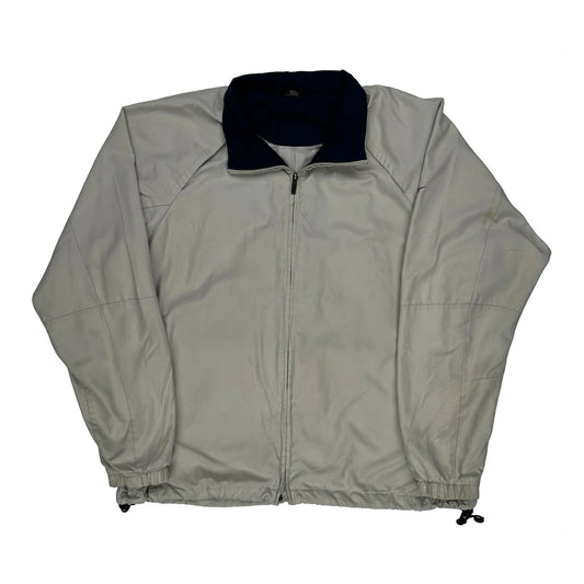 Vintage Nike Windbreaker - XL Grey Polyester
