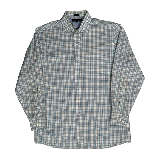 Tommy Hilfiger Checked Shirt - Large Blue Cotton
