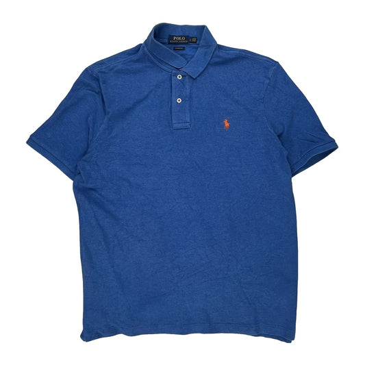 Polo By Ralph Lauren Polo Shirt - Large Blue Cotton