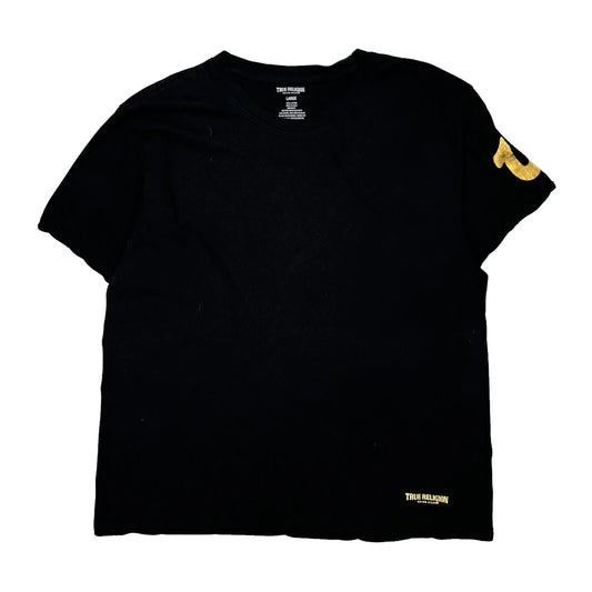 Vintage True Religion T-Shirt - Large Black Cotton