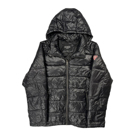 Vintage Guess Puffer - Large Black Polyester