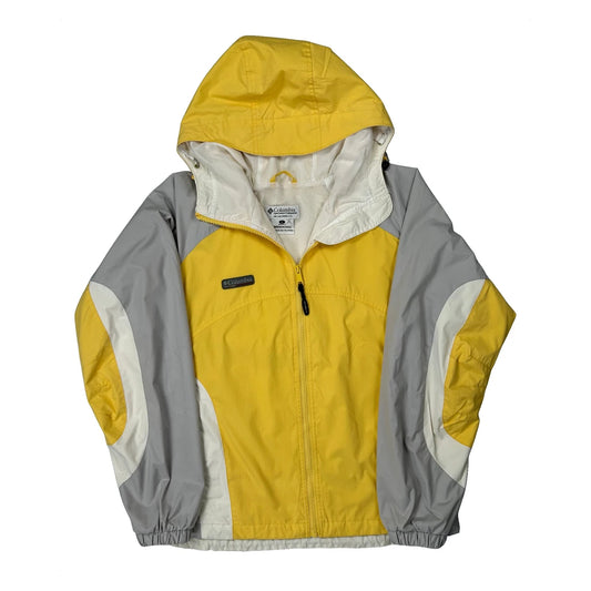 Vintage Columbia Windbreaker - Large Yellow Polyester