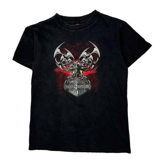 Las Vegas Harley Davidson Graphic T-Shirt - Medium Black Cotton