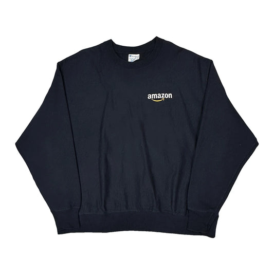 Amazon Logo Champion Graphic Sweatshirt - 2XL Black Cotton