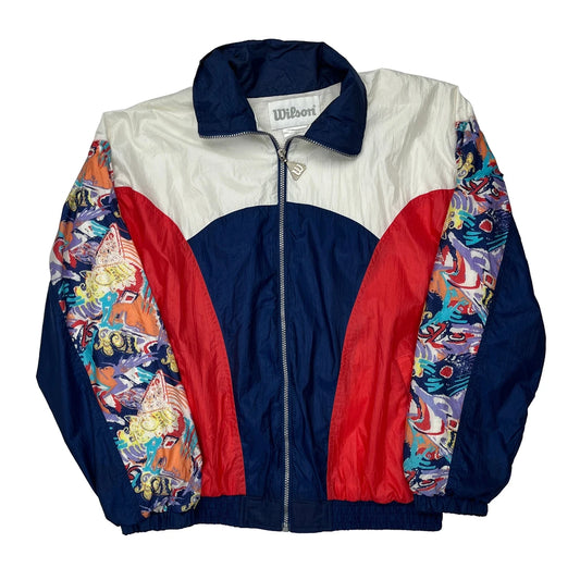 Wilson Graphic Windbreaker - Large Multicoloured Cotton