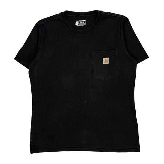 Carhartt T-Shirt - Medium Black Cotton