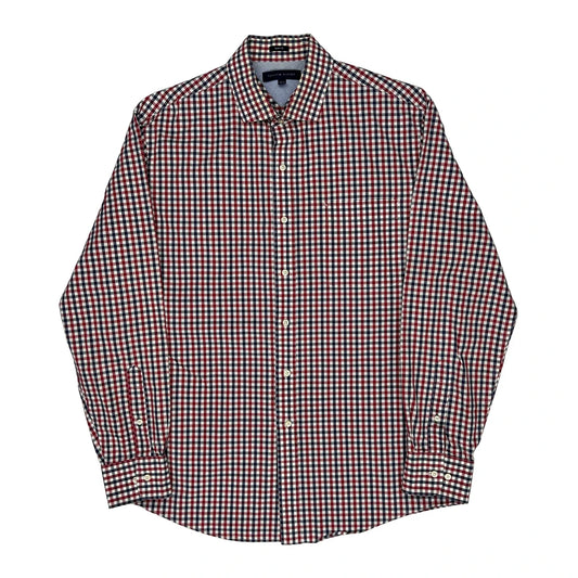 Vintage Tommy Hilfiger Checked Shirt - Large Red Cotton
