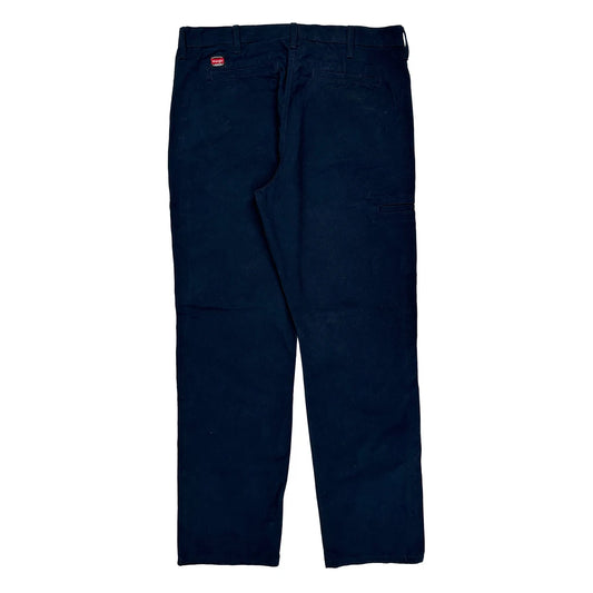 Wrangler Trousers - 36W 33L Black Cotton Blend