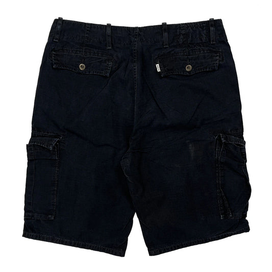 Unbranded Cargo Shorts - 33W 11L Black Cotton