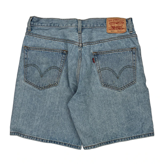 550 Levis Denim Shorts - 34W 9L Light Wash Denim