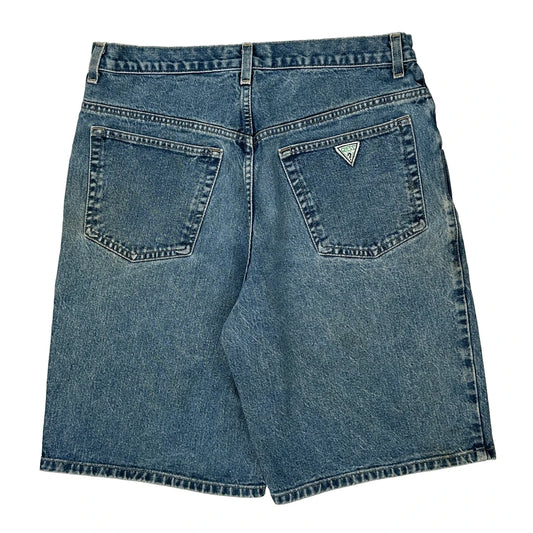 Guess Denim Shorts - 34W 9L Blue Cotton