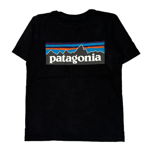 Age 5-6 Patagonia Graphic T-Shirt - XS Black Cotton