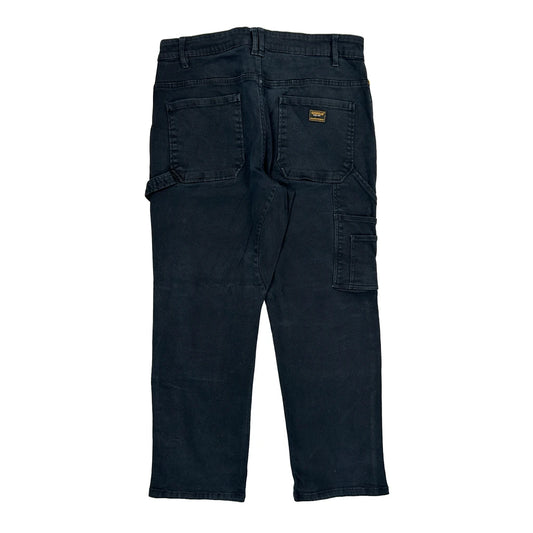 Cat Carpenter Trousers - 34W 30L Black Cotton