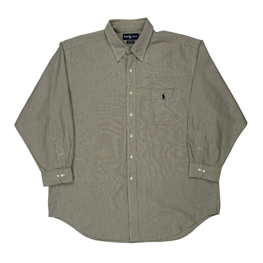 Yarmouth Ralph Lauren Checked Shirt - XL Brown Cotton