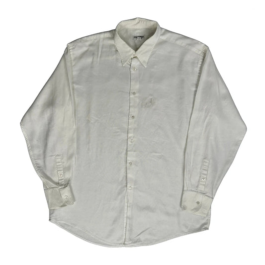 Vintage Giorgio Armani Shirt - Large White Cotton