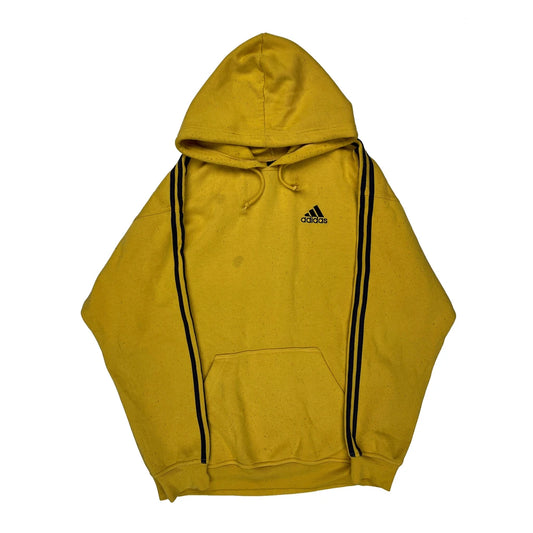 Adidas Hoodie - Medium Yellow Cotton