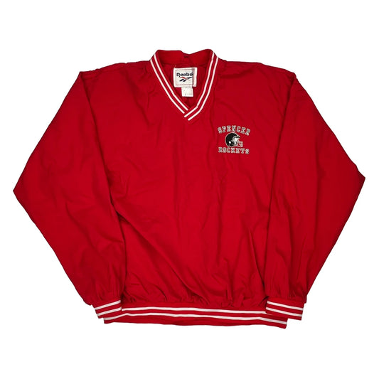 Spencer Rockets Reebok Windbreaker - XL Red Polyester