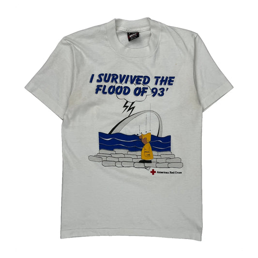 American Red Cross Fruit Of The Loom Graphic T-Shirt - Small White Cotton Blend