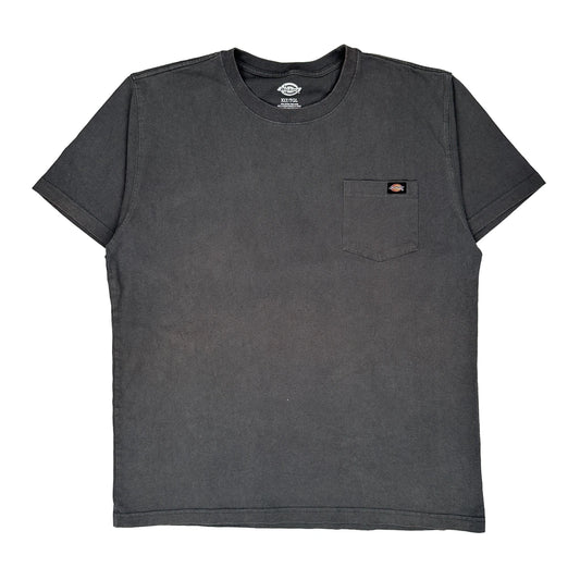 Vintage Dickies Tall T-Shirt - XL Grey Cotton