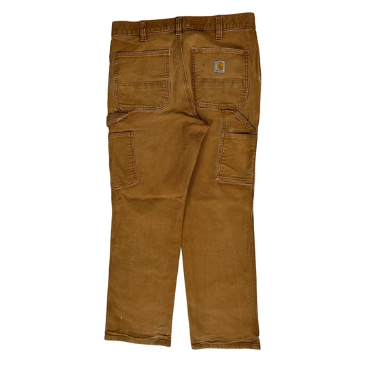 Carhartt Carpenter Trousers - 31W 28L Brown Cotton