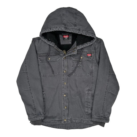 Vintage Wrangler Jacket - Small Grey Cotton