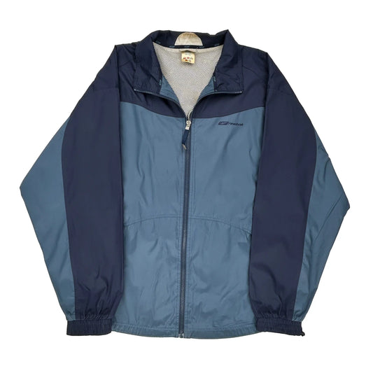 Reebok Windbreaker - Large Blue Polyester