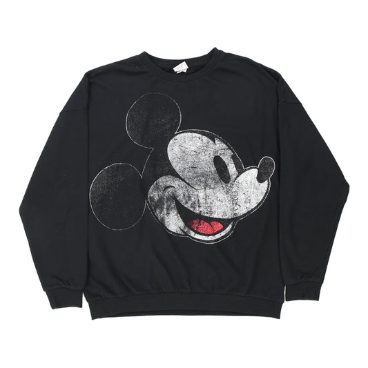 Vintage black Disney Sweatshirt - womens large