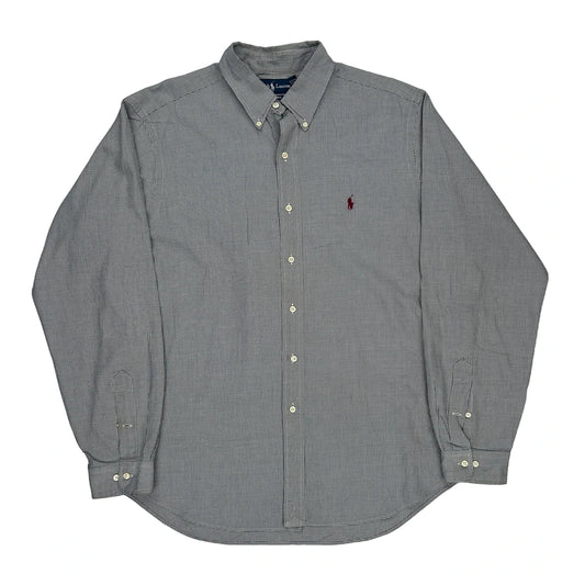 Ralph Lauren Checked Shirt - XL Grey Cotton