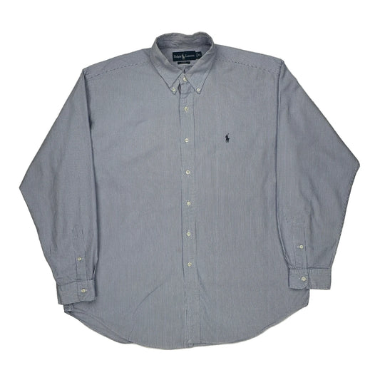 Blake Ralph Lauren Striped Shirt - XL Blue Cotton