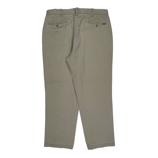 Polo By Ralph Lauren Pleated Trousers - 36W 30L Beige Cotton