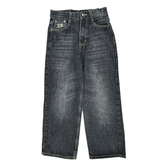Age 10 Fubu Graphic Jeans - Medium Dark Wash Cotton
