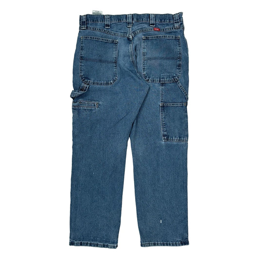 Wrangler Carpenter Jeans - 34W 30L Blue Cotton