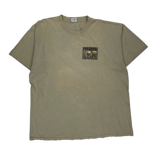 Wilderness Delta Single Stitch T-Shirt - XL Beige Cotton