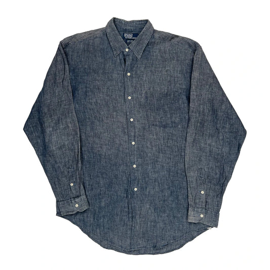 Ralph Lauren Shirt - Large Blue Linen