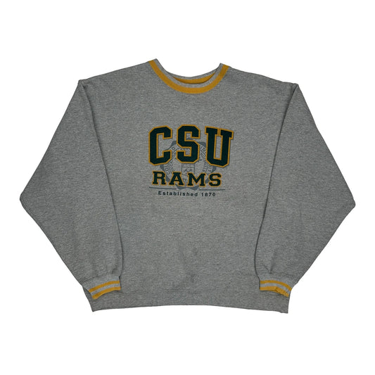 Csu Rams 58 Sports Sweatshirt - Large Grey Cotton