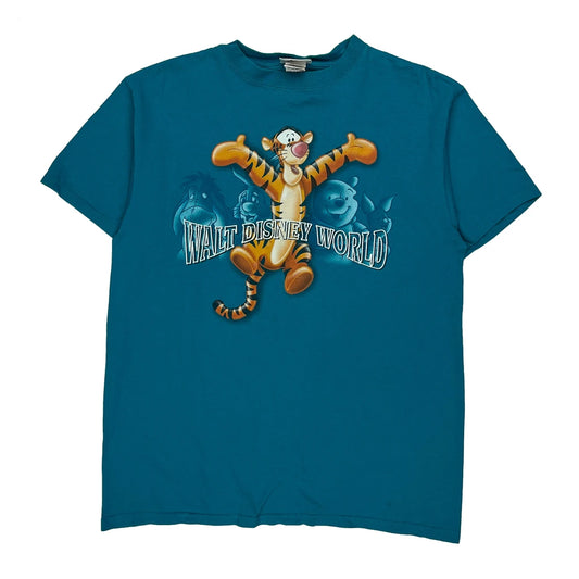 Walt Disney World Disney Cartoon T-Shirt - Medium Blue Cotton