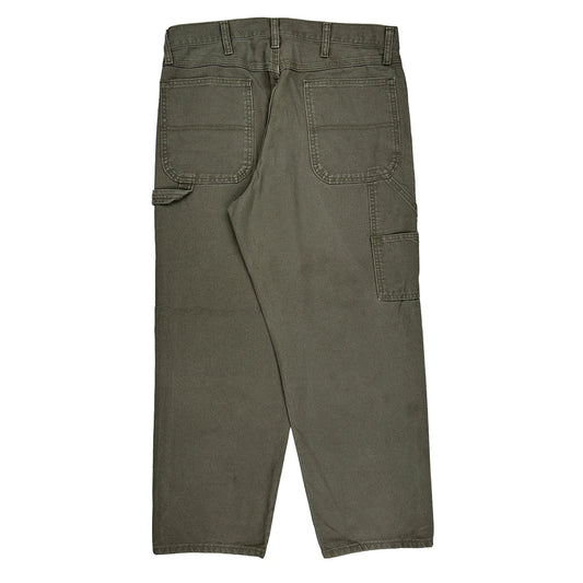 Unbranded Carpenter Trousers - 34W 30L Green Cotton