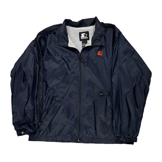 Starter Jacket - Large Navy Nylon