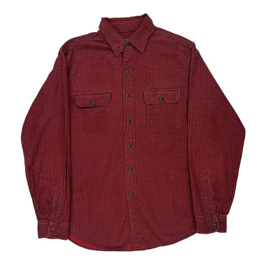 Polo By Ralph Lauren Checked Flannel Shirt - Large Red Cotton