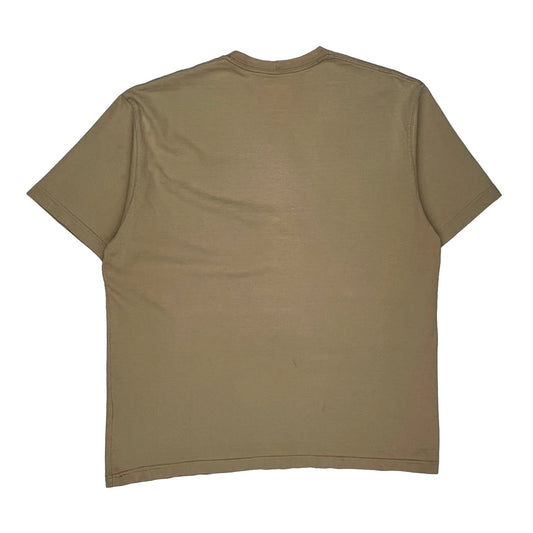 Carhartt T-Shirt - Large Beige Cotton