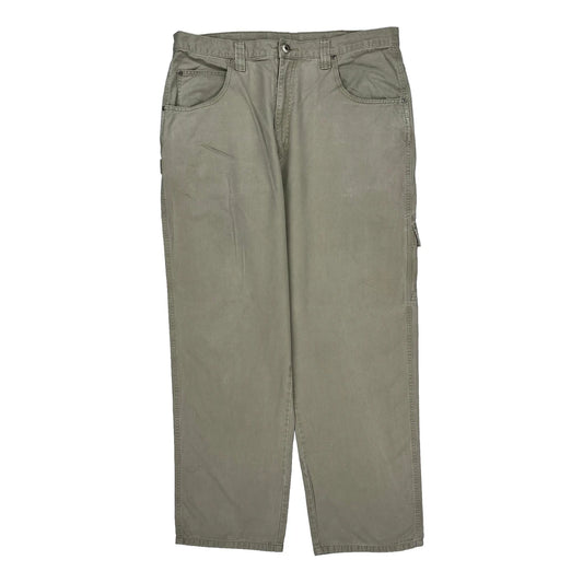 Wrangler Carpenter Trousers - 37W 32L Beige Cotton