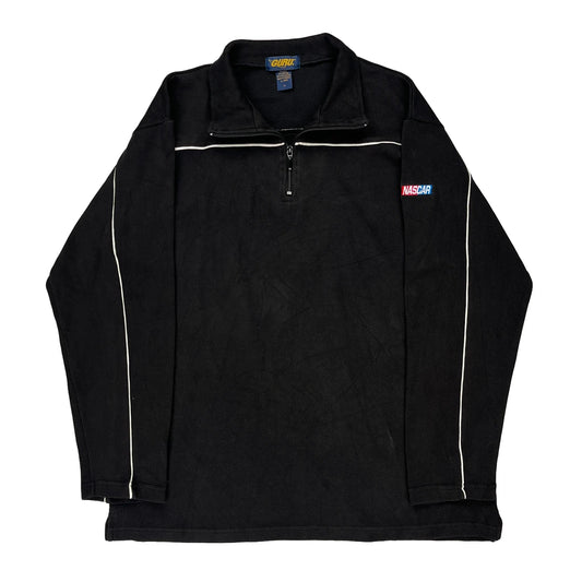 Nascar Guru Nascar 1/4 Zip - XL Black Cotton Blend