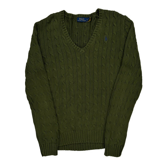 Polo By Ralph Lauren Jumper - Large Green Cotton