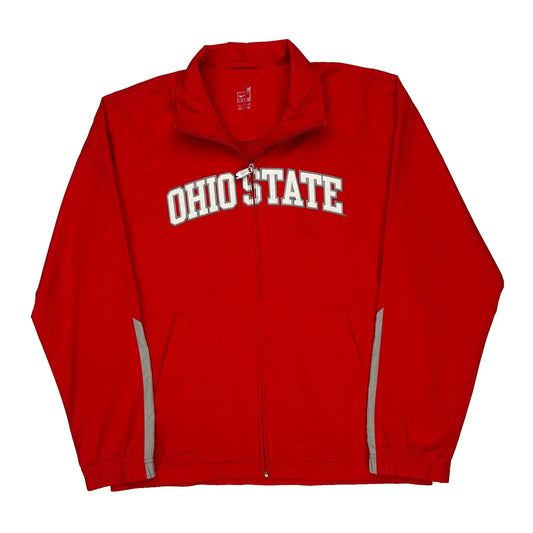 Ohio State Nike College Windbreaker - Medium Red Polyester