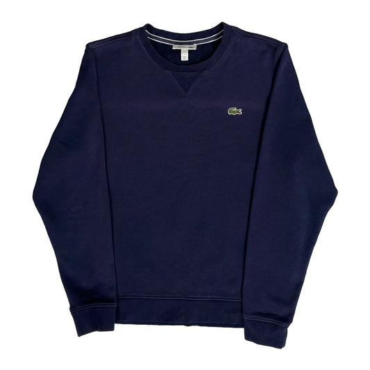 Lacoste Sweatshirt - Medium Navy Cotton